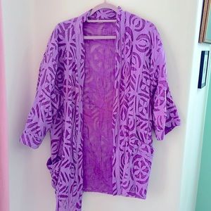 Sheer look made in India midi robe